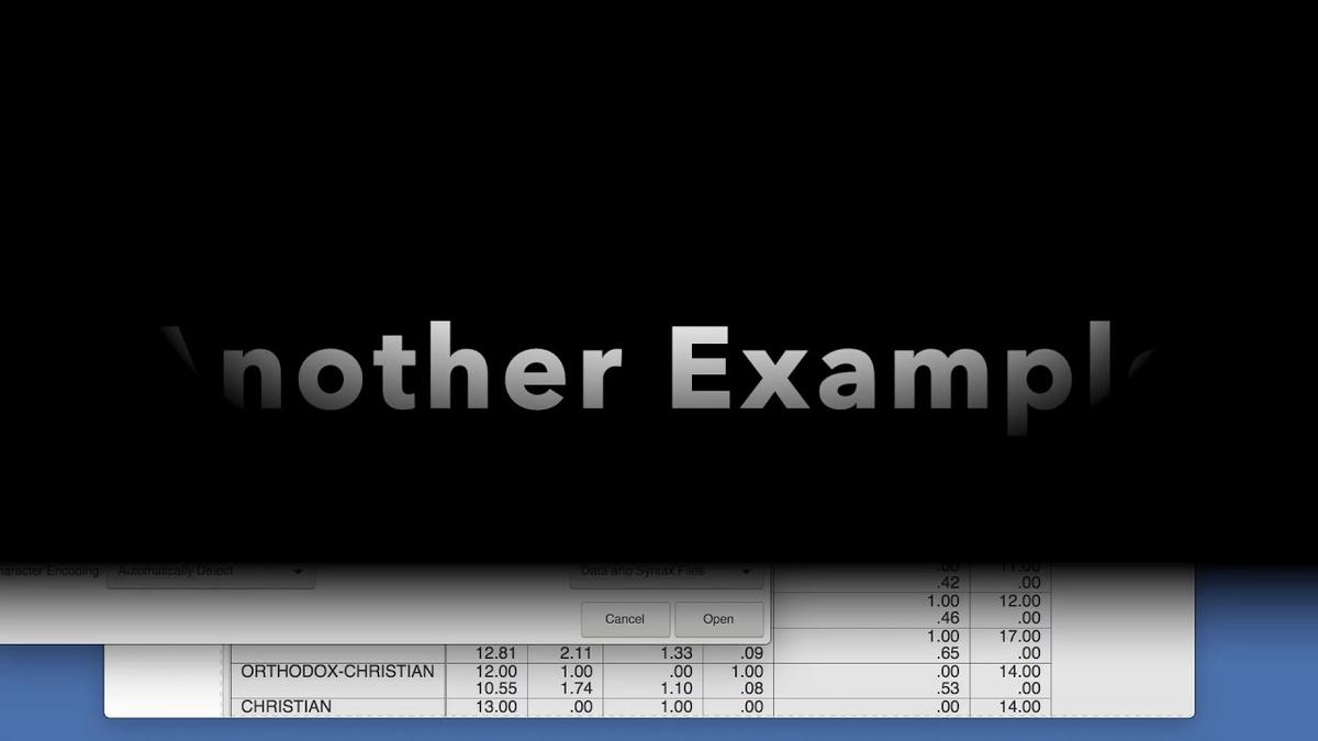 'Video thumbnail for Crosstabs and Means in PSPP'