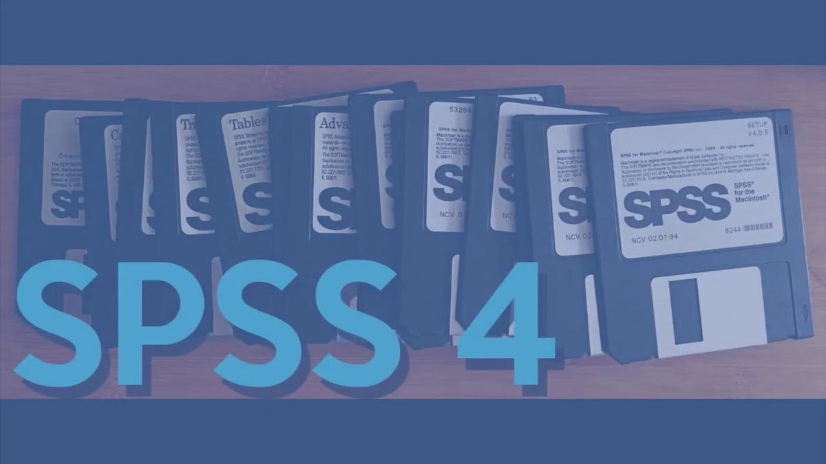 'Video thumbnail for Starting to work with SPSS'