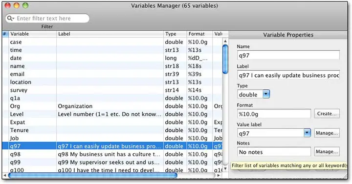 variable manager