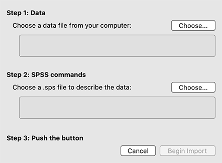 Using SPSS data dictionary